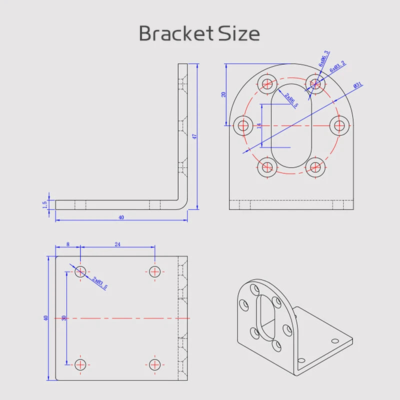 JGB37-520 High Torque Metal Gear Reducer Motor | Adjustable Speed &amp; Direction