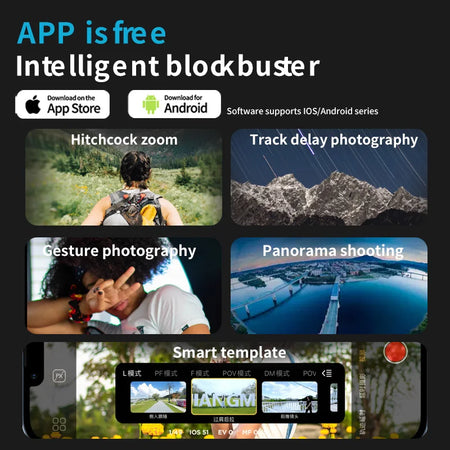 AOCHUAN 3-Axis Handheld Gimbal Stabilizer &ndash; Smooth Video and Face Tracking