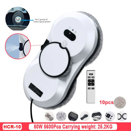 DIVEDEER Window Cleaning Robot &ndash; Ultra Clean Glass WHITE / EU / Yes