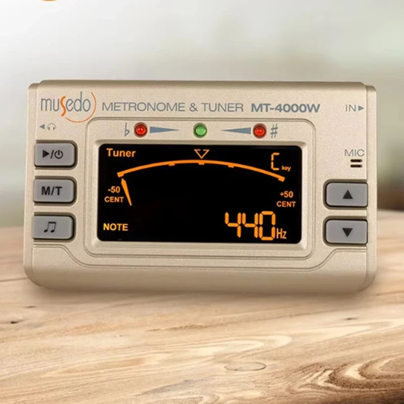 Metronome Tuner 2 In 1 For Flute And Saxophone, Compact Black