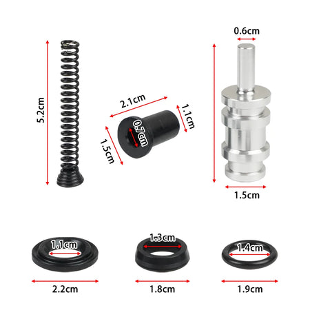 Front Master Cylinder Rebuild Kit for Harley Dual Disc Models 1996-2017 Replace 45072-96 by InterCyprus Trading Ltd