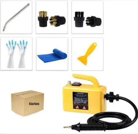 2600W Portable High Temp Steam Cleaner for Home &amp; Car Basic Yellow / 220 V / UK