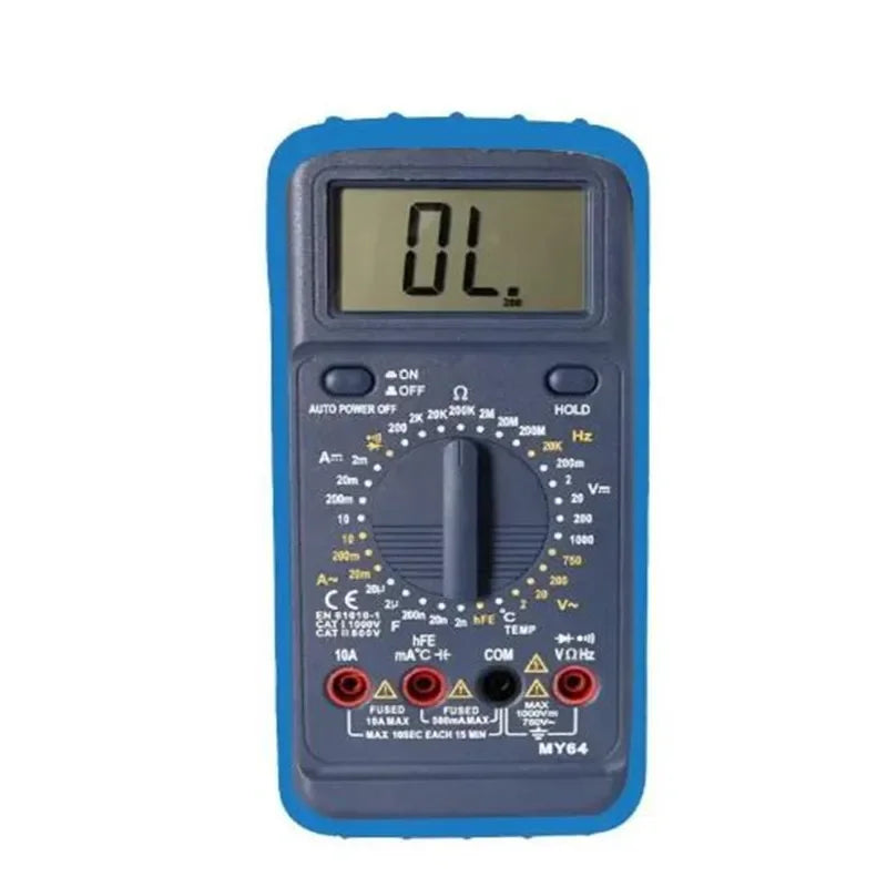MY64 Digital Multimeter &ndash; Temperature Test And Double Fuse