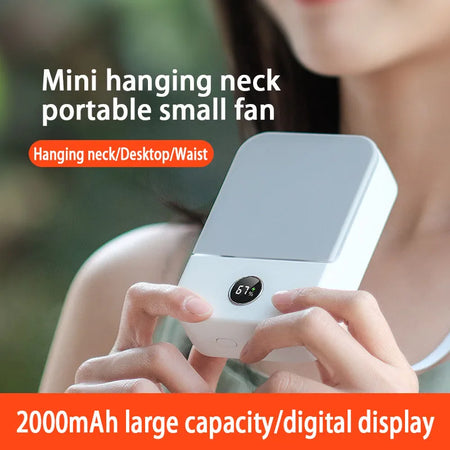 New Lazy Hanging Neck Small Fan &ndash; USB Rechargeable Portable