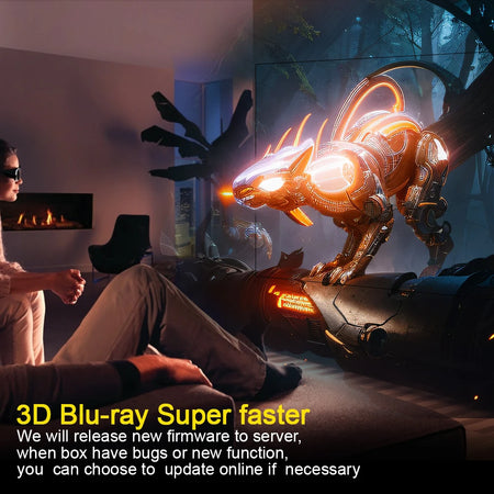 Transpeed Android 12 TV Box - Allwinner H618, Dual WiFi, 8K Support, Quad Core Media Player