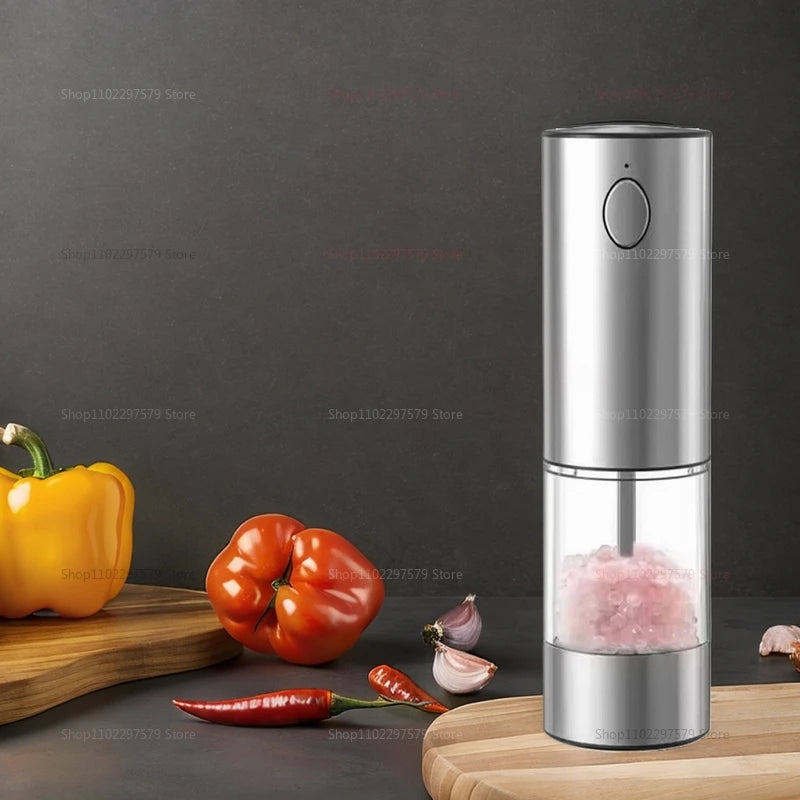 Electric Salt and Pepper Kit &ndash; USB Rechargeable Grinder