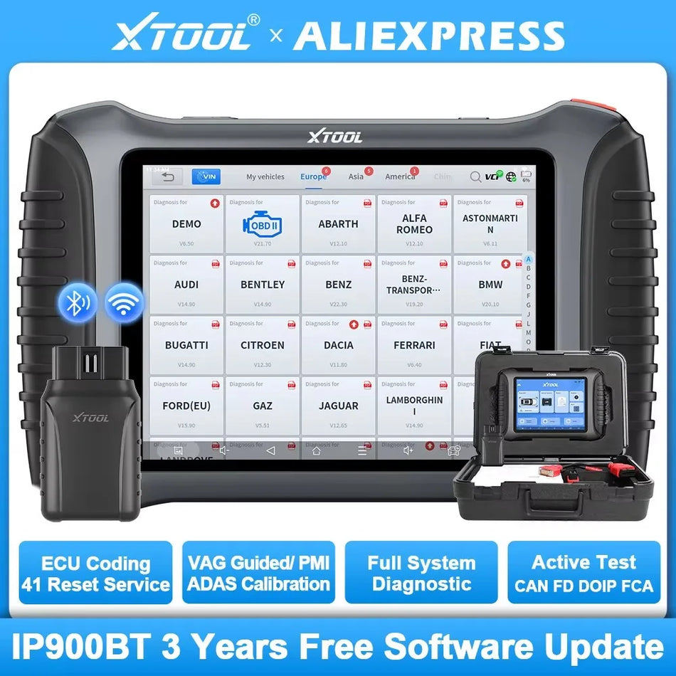 Bluetooth-Diagnosetool für FCA D8W IP900BT ECU-Codierung Vollsystem