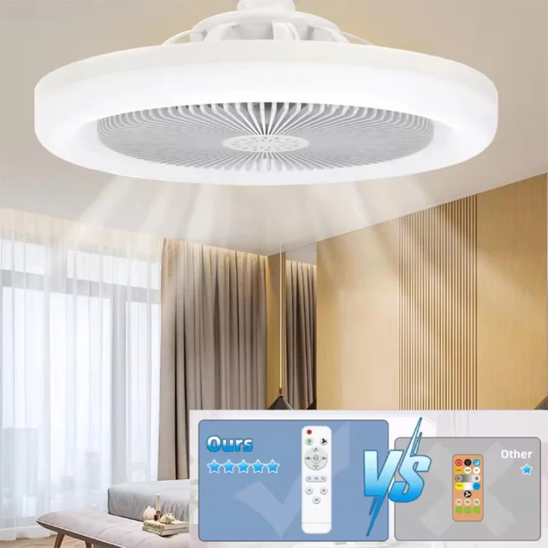 Modern 25cm Ceiling Fan with LED