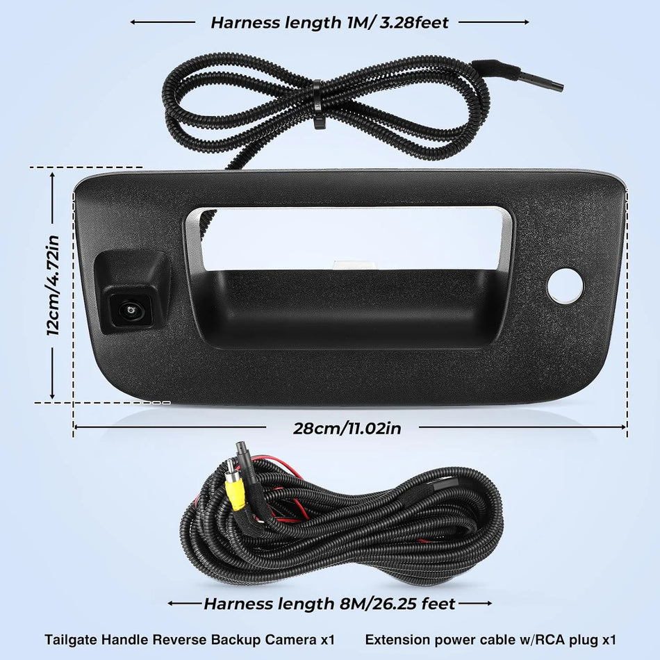 Tailgate Handle With Backup Camera For Chevy Silverado GMC Sierra 2007-2013