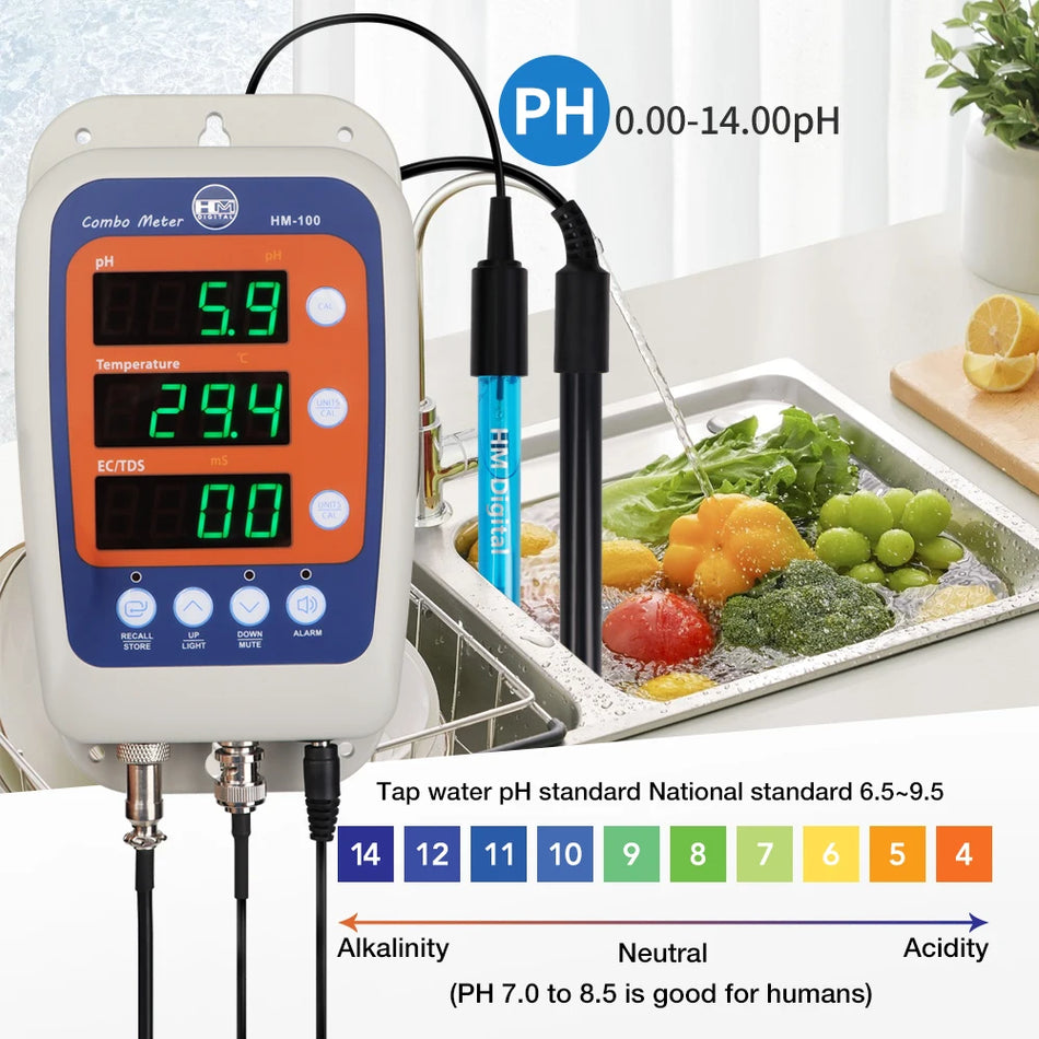 HM100 4 In 1 Combo Meter &ndash; Online Water Quality Tester