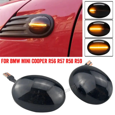 Dynamic LED Flashing Turn Signal Lamp Side Marker Light Car Tuning For Mini Clubman R55 Cooper R56 R57 Coupe R58 R59 07- 13 by InterCyprus Trading Ltd