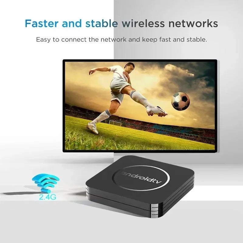 Q3 Android 14 8K HD TV Box &ndash; 2GB RAM HDR10 Google Assistant