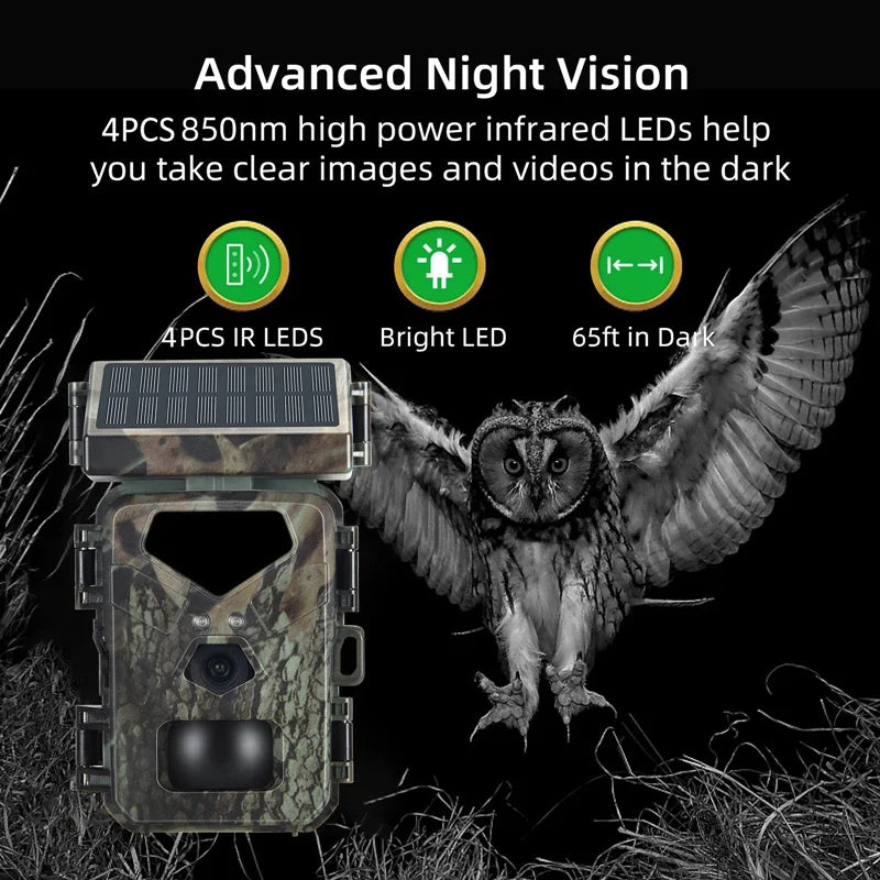 20MP 1080P Hunting Camera - 0.3s Trigger Speed Night Vision
