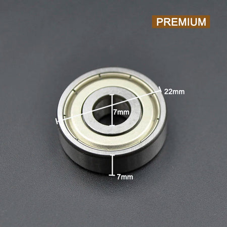 627ZZ 7x22x7mm Deep Groove Ball Bearing - Chrome Steel 627 ZZ Premium / CHINA / 10Pcs