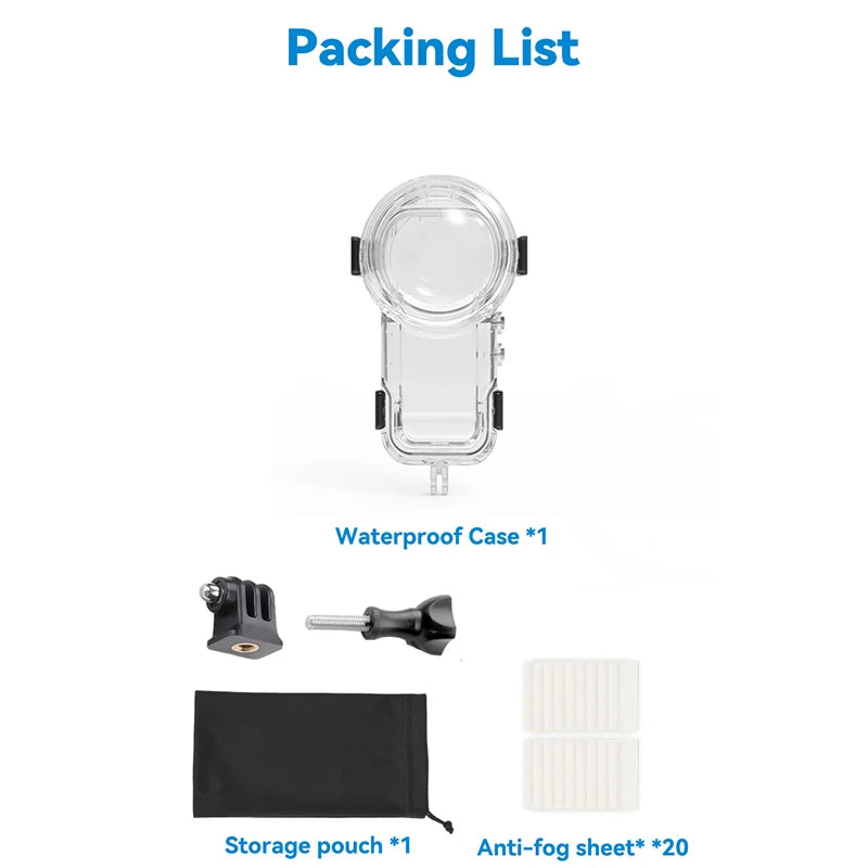 Insta360 X5 Dive Case &ndash; Waterproof Protection Up to 197ft type 1 / For Insta360 X5