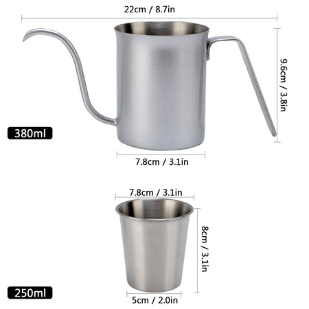 Mini Coffee Pot Mug Set &ndash; Stackable Outdoor Camping Kit
