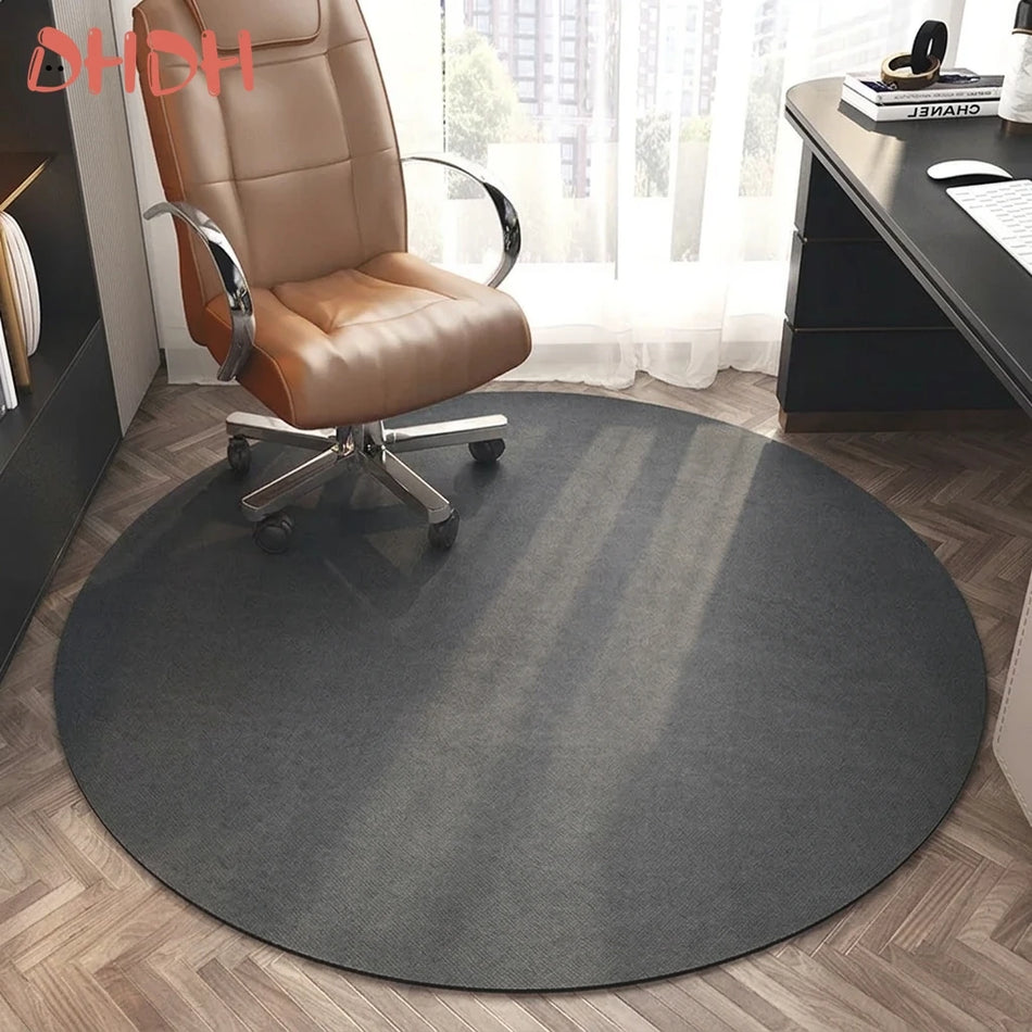Round Office Chair Mat Non-Slip Desk Protector, Ergonomic Rolling