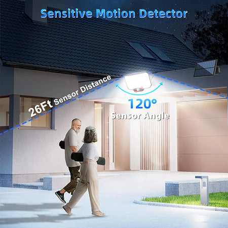 234LED Solar Security Lights &ndash; Motion Sensor 3 Modes