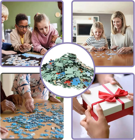 Scenic Steam Engine Jigsaw Puzzles - 300, 500, 1000 pcs | Relaxing &amp; Creative Gift