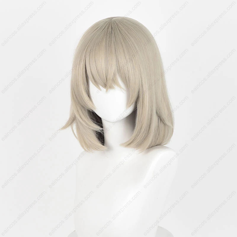 Falin Touden 35cm Short Gray Gold Cosplay Wig