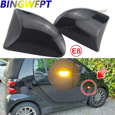 2pcs LED Dynamic Side Marker Light Turn Signal Lights For Smart Fortwo 451 MK1 & MKII 2007-2014 by InterCyprus Trading Ltd