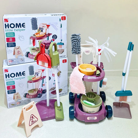 Simulation Cleaning And Hygiene Cart Tool Set &ndash; Educational Pretend Play Fun