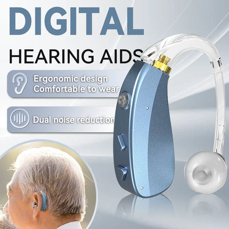 BTE Deaf Hearing Aids &ndash; Rechargeable Wireless Sound Amplifier Default Title