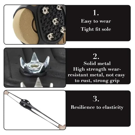 NoEnName_Null 5-Stud Anti-Slip Crampons for Winter Hiking and Climbing