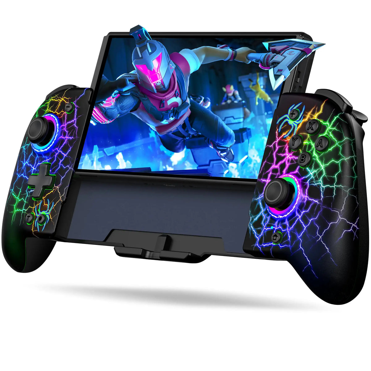 BEBONCOOL JC200 Hall Effect All-in-one Joycon For Nintendo Switch/Switch OLED 6-Axis Gyro Double Motor Vibration Gamepad by InterCyprus Trading Ltd