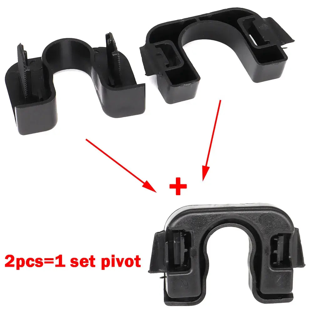 Load Cover Parcel Shelf Clips Pivot Bracket Mounting For Nissan Qashqai Dualis J10 2006 2007 2008 2009 2010 2011 2012 015532109E by InterCyprus Trading Ltd