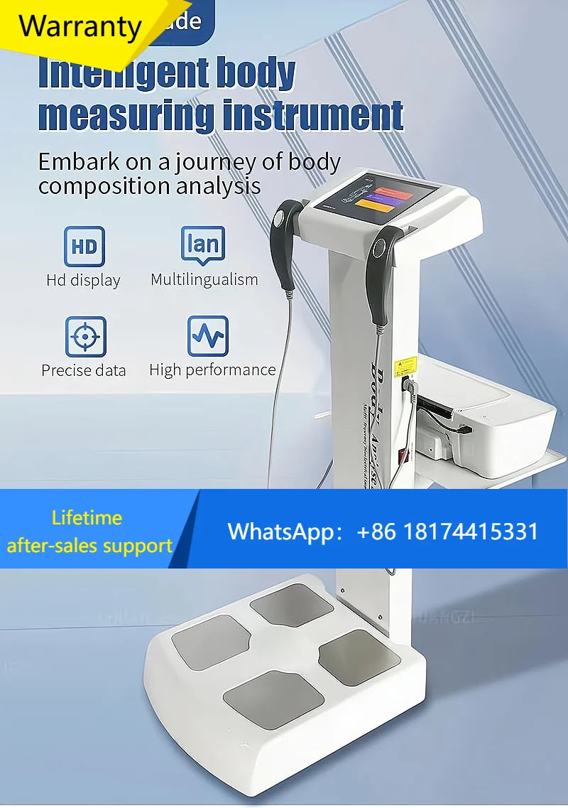 Escala de grasa corporal inteligente con analizador de salud y impresora
