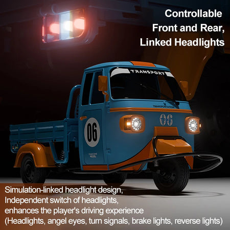 1/10 Full Scale RC Tricycle Truck &ndash; LED Lights and Music