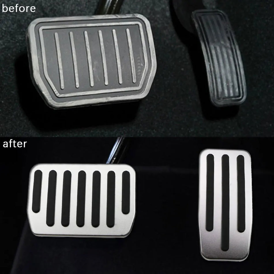 Pedály Tesla Model 3 a Model Y z nerezové oceli s gumovým protiskluzovým povrchem