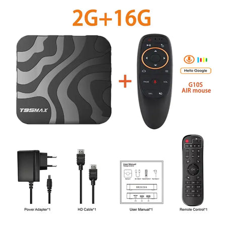 T95 MAX Android 14 Smart TV Box &ndash; 4K 8K HDR10 Dual WiFi 2G 16G Voice Remot / AU Plug