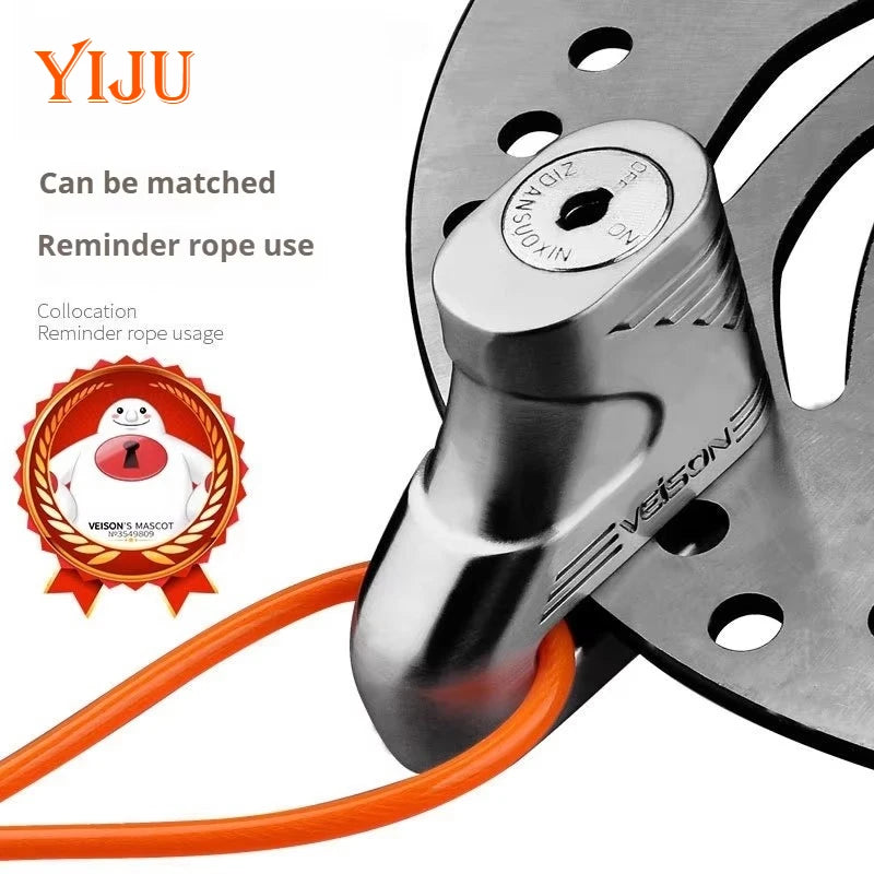 Κλειδαριά Δίσκου Φρένων Ποδηλάτου με Κλειδιά, Αντικλοπική για Πατίνι