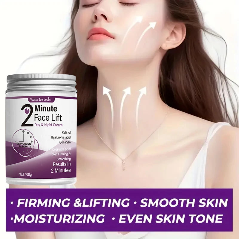 Water Ice Levin 2 Minutes Facial Lifting Cream &ndash; Fast Absorption with Retinol and Hyaluronic Acid