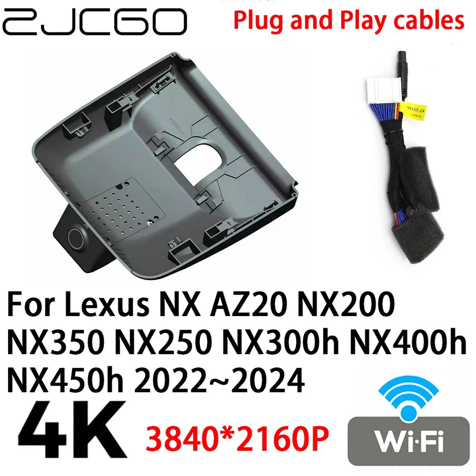 Dash Cam 4K Video Recorder for Lexus NX 2022 2023 2024 Dual Lens Plug and Play Kit