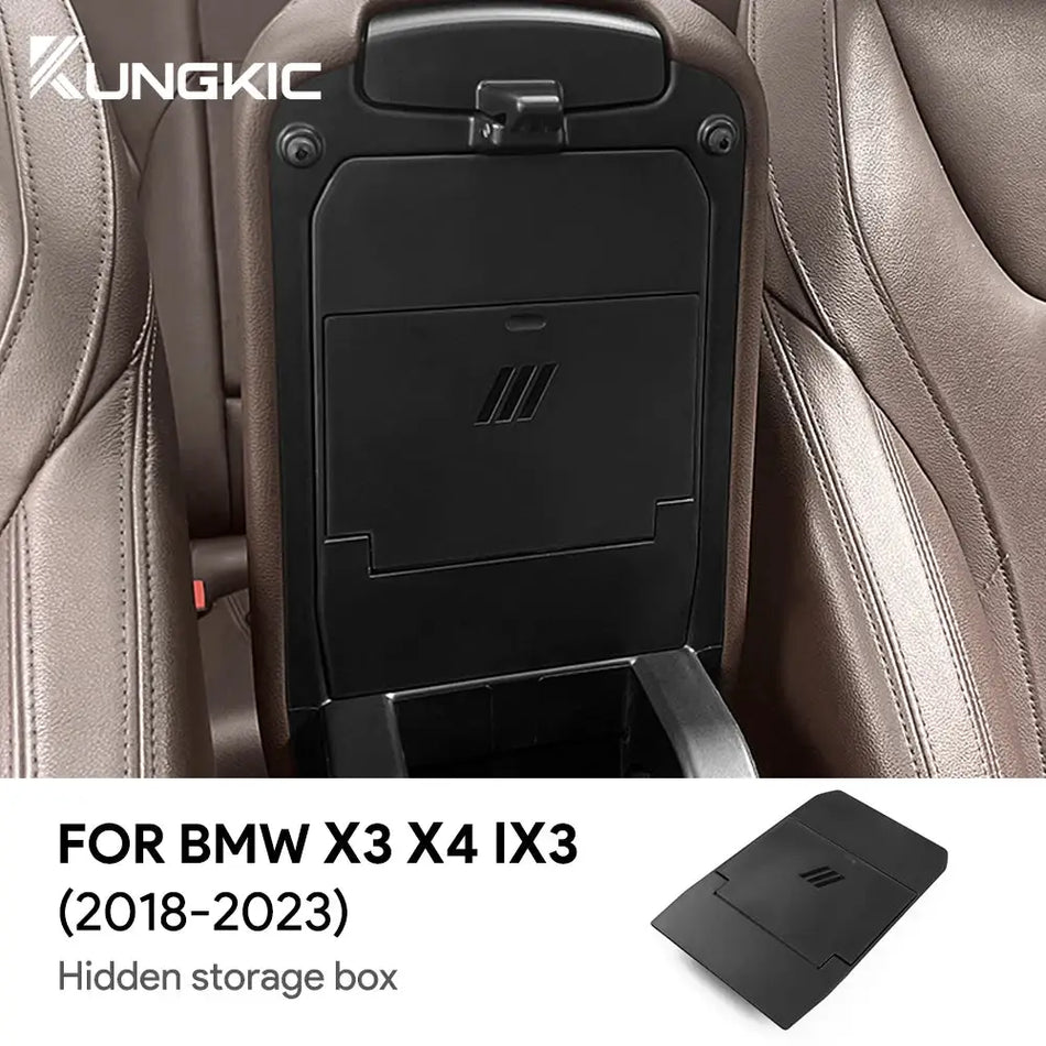 Hidden ABS Armrest Storage Box for BMW X3 G01 iX3 X4 G02