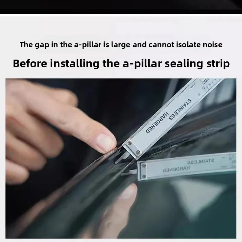 Land Rover Defender L663 A-Pillar Rubber Molding - Soundproof Windshield Edge Sealing Strip Car Accessories