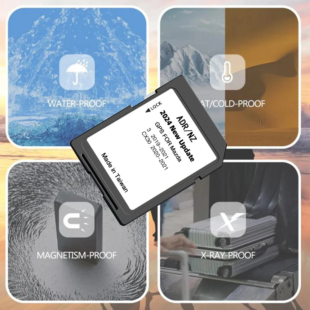 NAVINESA Mazda 3 CX-30 SD Card &ndash; 2024 Australia NZ Maps