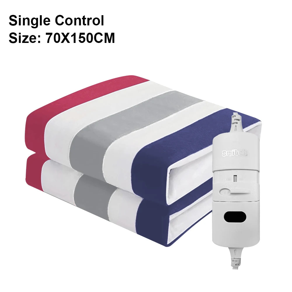 Electric Heating Blanket Thermostat - Adjustable Thermostat 70x150cm Stripe