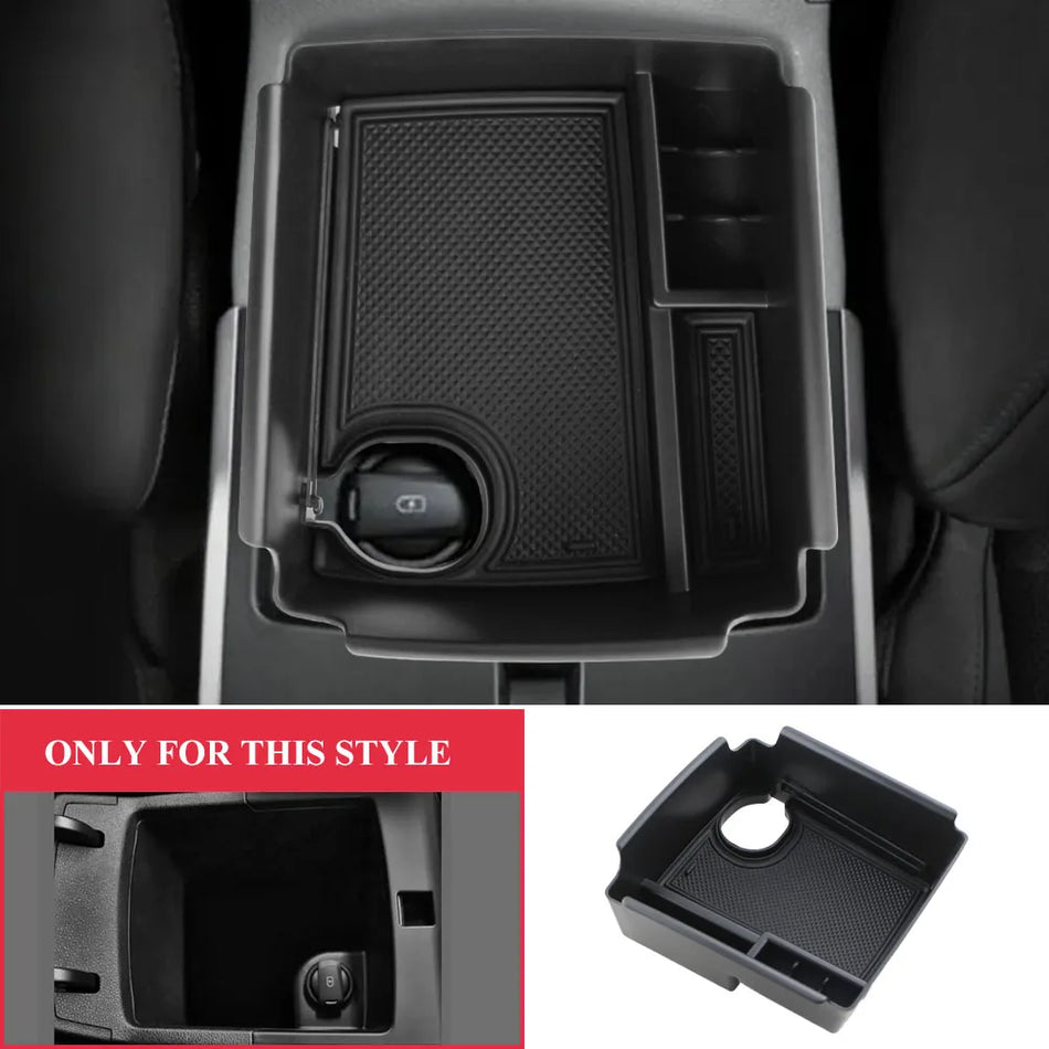 Center Console Organizer Tray for Kia Niro EV 2019-2021, LHD, ABS Plastic and Rubber