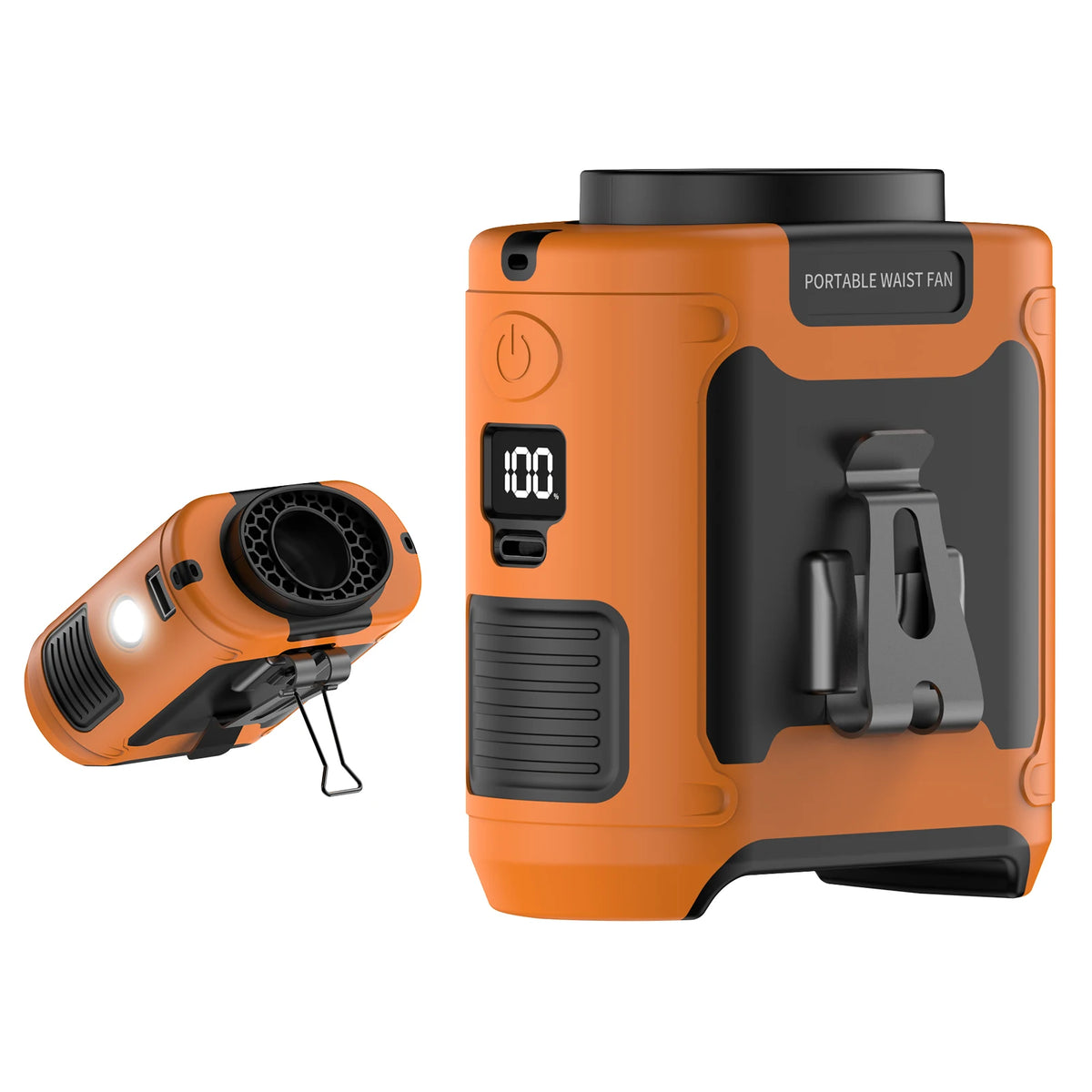 Socoolfan 20000mAh &ndash; Powerful Portable Neck Fan with Power Bank 10000mAh Orange