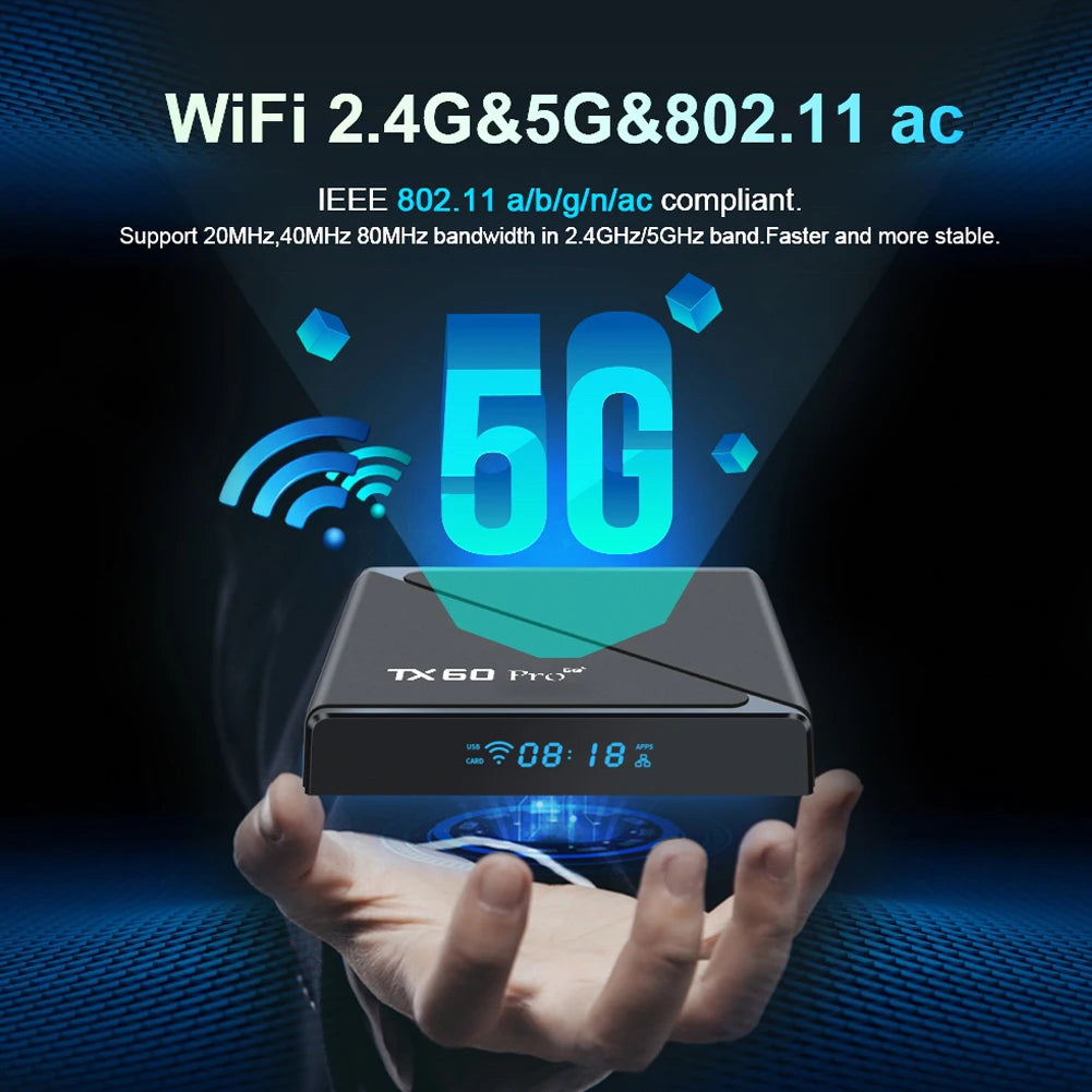 TX60 PRO - Android TV Box With Dual WiFi 6 And 256GB