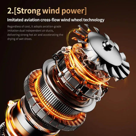 Foldable Electric Shoe Dryer Timer Portable Boots Warmer