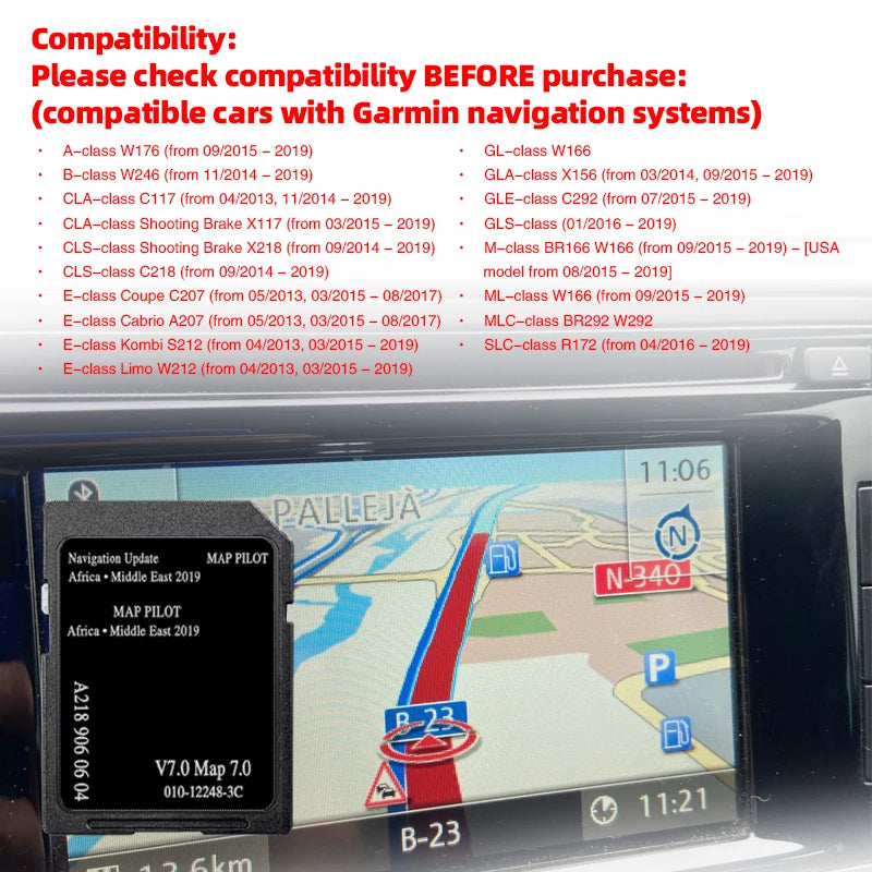 A2189060604 GPS Sat Nav &ndash; Enhanced Navigation for Mercedes A B-Class Default Title