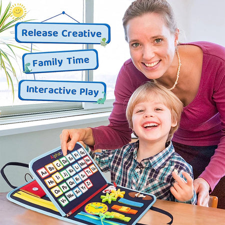 20-in-1 Montessori Toddler Busy Board &ndash; Sensory Play