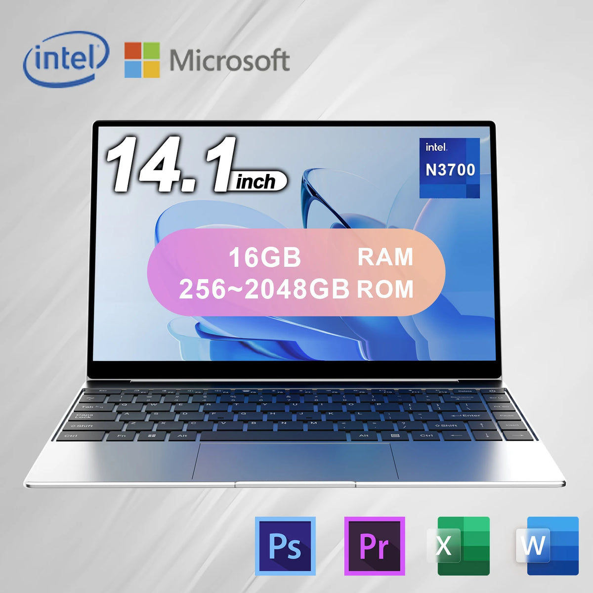 New 14.1-inch Slim Laptop Intel Celeron N3700 &ndash; High Performance with 16GB RAM and 2TB Storage