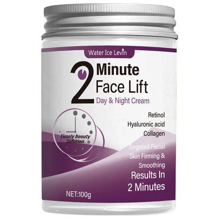 Water Ice Levin 2 Minutes Facial Lifting Cream &ndash; Fast Absorption with Retinol and Hyaluronic Acid One Bottle / 100G