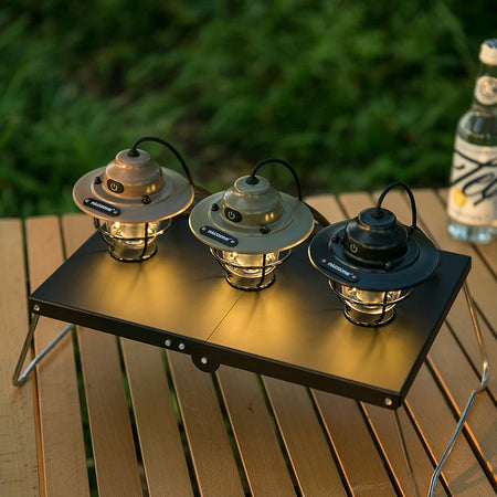 PACOONE Retro Portable Camping Lantern &ndash; IPX4 Waterproof Design